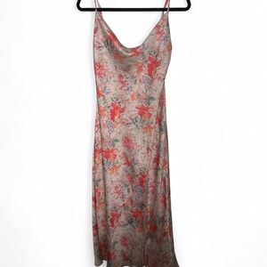 PAPER HEART FLORAL MAXI COWL NECK DRESS